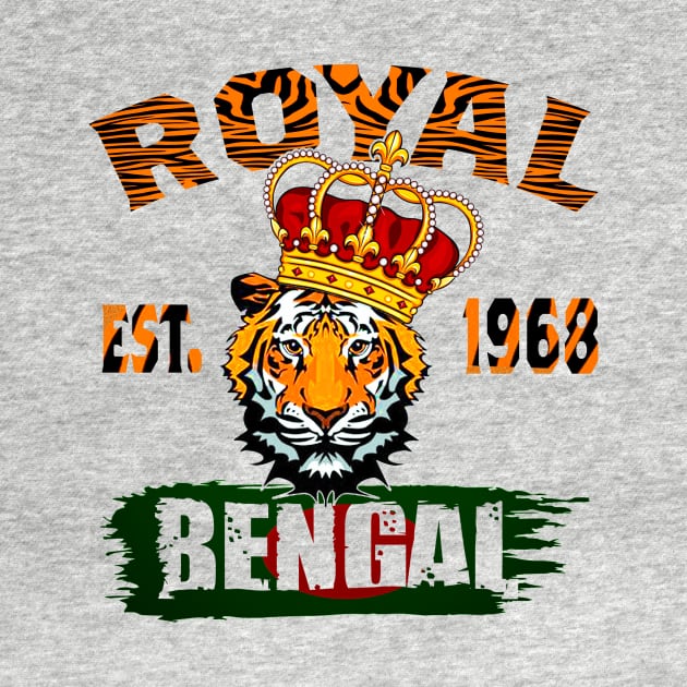 cincinnati bengal football since 1968.retro vintage. by nowsadmahi